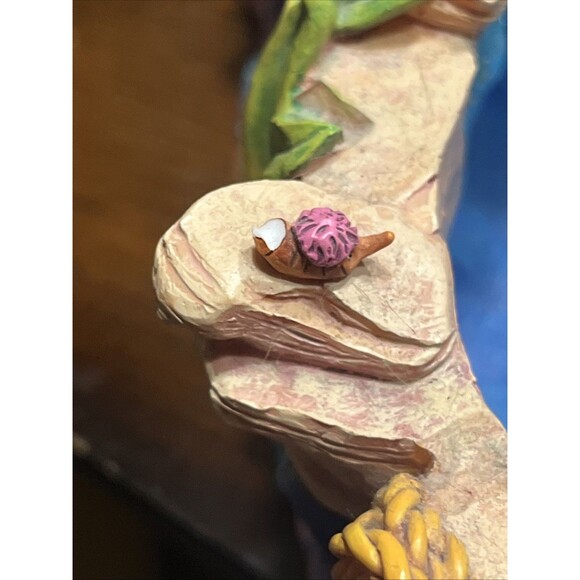 Disney The Little Mermaid Ariel Sebastian Snow Globe Fountain Works Some Damage - Picture 5 of 16